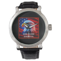 Gott segle Amerika US Flag Bald Eagle