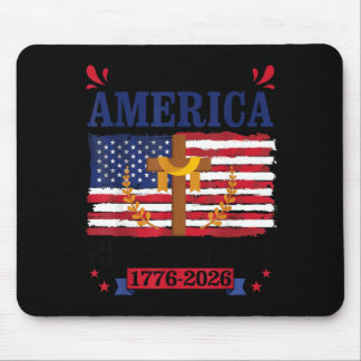 Gott segne Aamerica 250 Jahre 1776 bis 2026 Christ Mousepad