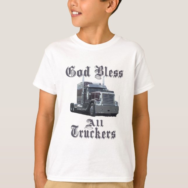 Gott segne alle Lastwagen T-Shirt (Vorderseite)
