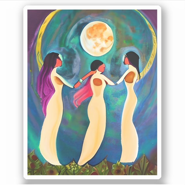 Gott segne alles unter dem Mond Aufkleber (Vorderseite)