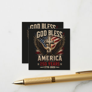 Gott segne Amerika 250 Jahre 1776-2026 Begleitkarte
