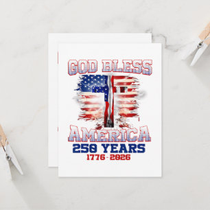 Gott segne Amerika 250 Jahre 1776 2026 Einladung