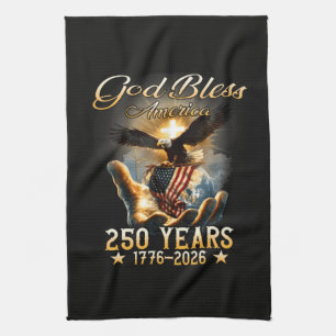 Gott segne Amerika 250 Jahre 1776-2026 Geschirrtuch