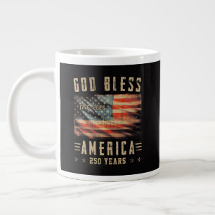 Gott segne Amerika 250 Jahre 1776-2026 Jumbo-Tasse
