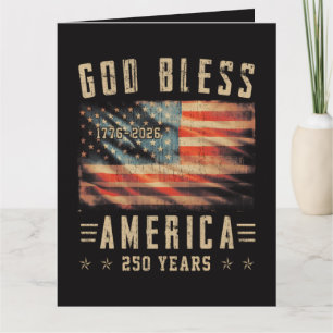 Gott segne Amerika 250 Jahre 1776-2026 Karte
