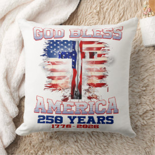 Gott segne Amerika 250 Jahre 1776 2026 Kissen