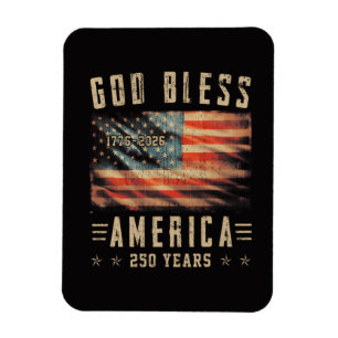 Gott segne Amerika 250 Jahre 1776-2026 Magnet