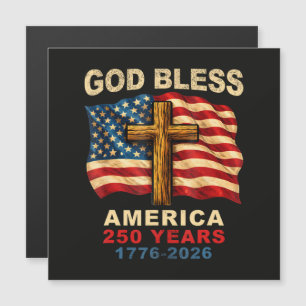 Gott segne Amerika 250 Jahre 1776-2026 Magnetkarte