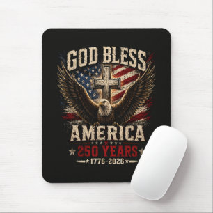 Gott segne Amerika 250 Jahre 1776-2026 Mousepad