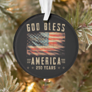 Gott segne Amerika 250 Jahre 1776-2026 Ornament