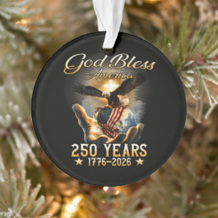 Gott segne Amerika 250 Jahre 1776-2026 Ornament
