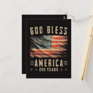 Gott segne Amerika 250 Jahre 1776-2026 Postkarte