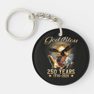 Gott segne Amerika 250 Jahre 1776-2026 Schlüsselanhänger