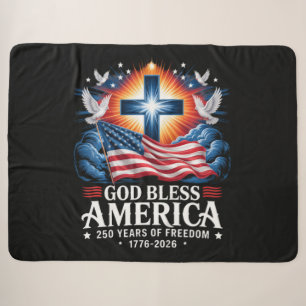 Gott segne Amerika 250 Jahre 1776-2026 Sherpadecke