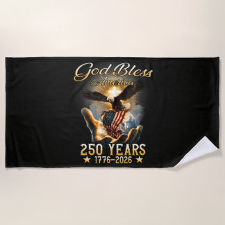 Gott segne Amerika 250 Jahre 1776-2026 Strandtuch