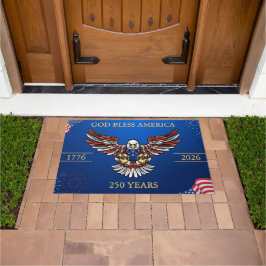 Gott segne Amerika 250 Jahre patriotischer Adler Fußmatte