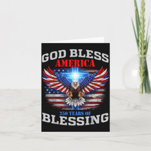 Gott segne Amerika 250 Jahre Segen 1776 2026 Karte