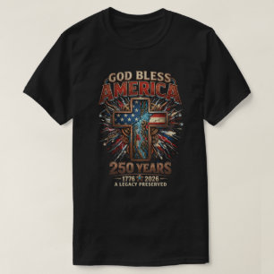 Gott segne Amerika 250 Jahre T-Shirt