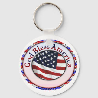 Gott segne Amerika 3 Schlüsselanhänger