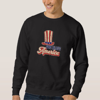 Gott segne Amerika 4. Juli USA Sweatshirt