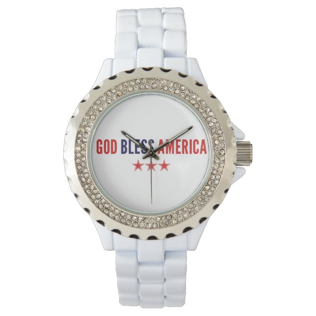 Gott segne Amerika Armbanduhr (Vorderseite)