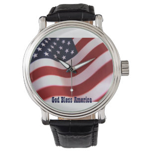 Gott segne Amerika Armbanduhr