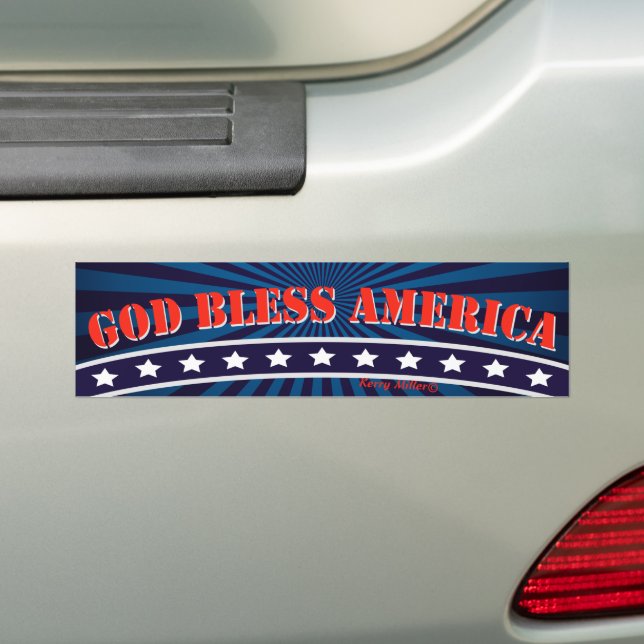 Gott segne Amerika Autoaufkleber (Auf Auto)