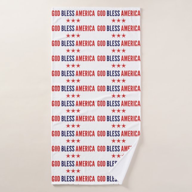 Gott segne Amerika Badehandtuch (Badehandtuch)