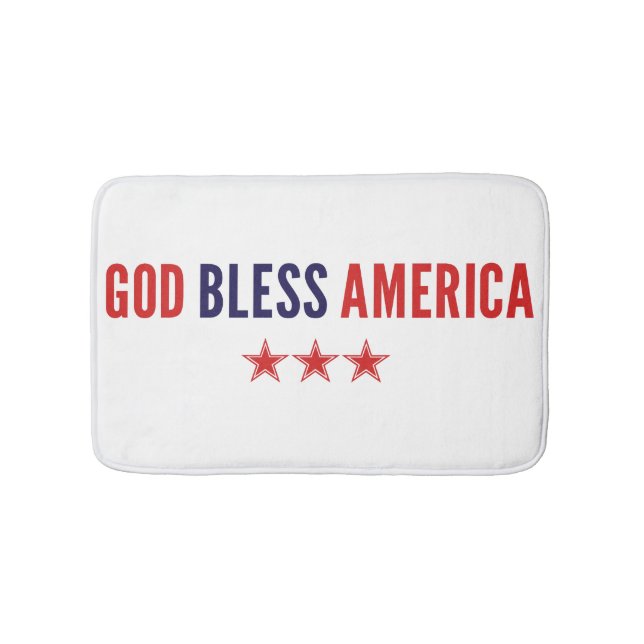 Gott segne Amerika Badematte (Vorderseite)