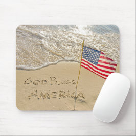 Gott segne Amerika Beach Mousepad