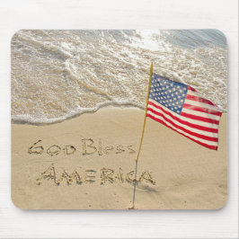 Gott segne Amerika Beach Mousepad