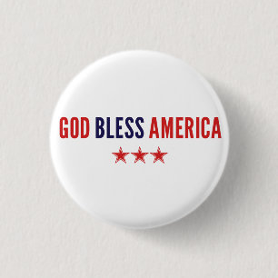 Gott segne Amerika Button