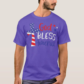 Gott segne Amerika Christliche religiöse amerikani T-Shirt
