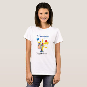 Gott segne Amerika Donkey T-Shirt
