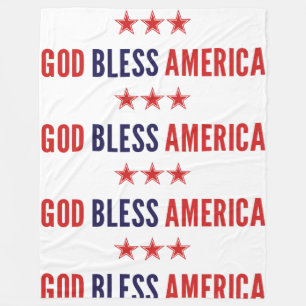 Gott segne Amerika Fleecedecke