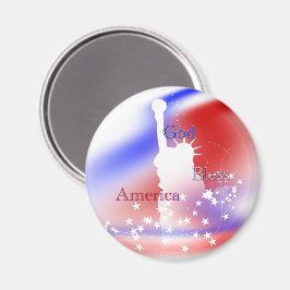 Gott segne Amerika Freiheit Magnet