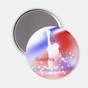 Gott segne Amerika Freiheit Magnet