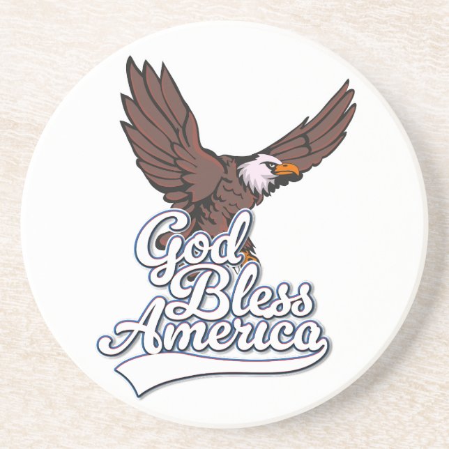 Gott segne Amerika Getränkeuntersetzer (Vorne)