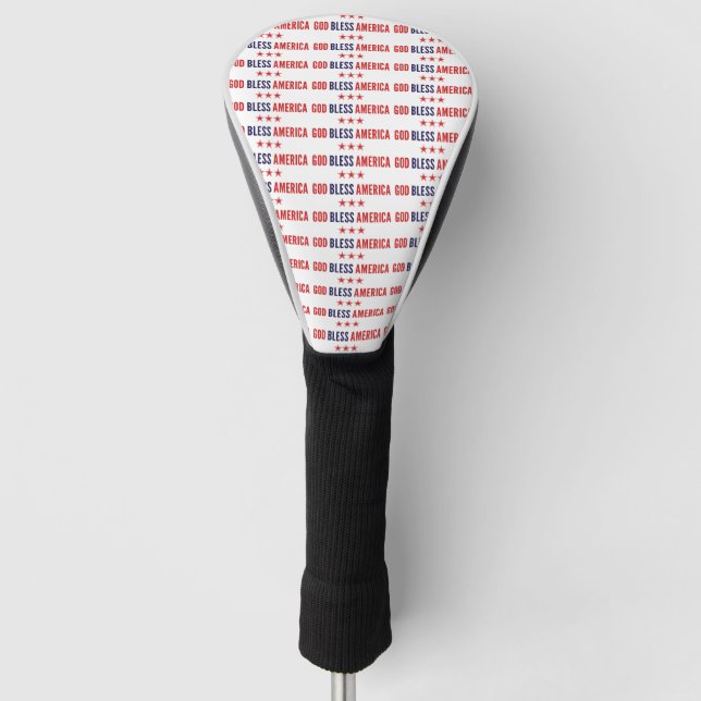 Gott segne Amerika Golf Headcover (Vorderseite)