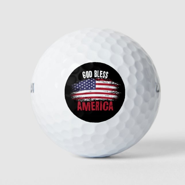 Gott segne Amerika Golfball (Vorderseite)