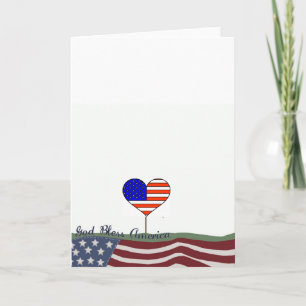 Gott segne Amerika Grußkarte Karte