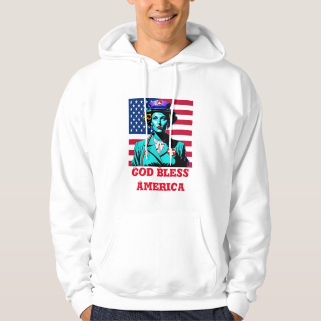 Gott segne Amerika Hoodie (Vorderseite)