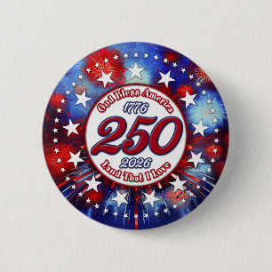 Gott segne Amerika Land, das ich liebe Grafik Feue Button