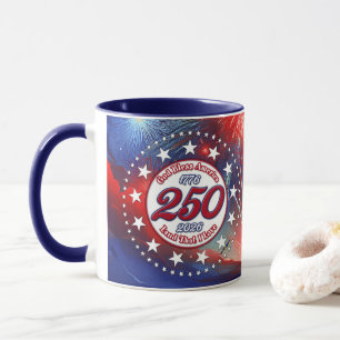 Gott segne Amerika Land, das ich liebe Grafik Feue Tasse