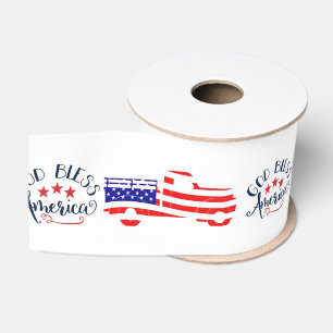 Gott segne Amerika Lastwagen Ripsband