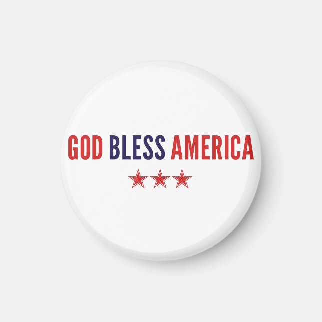 Gott segne Amerika Magnet (Vorne)