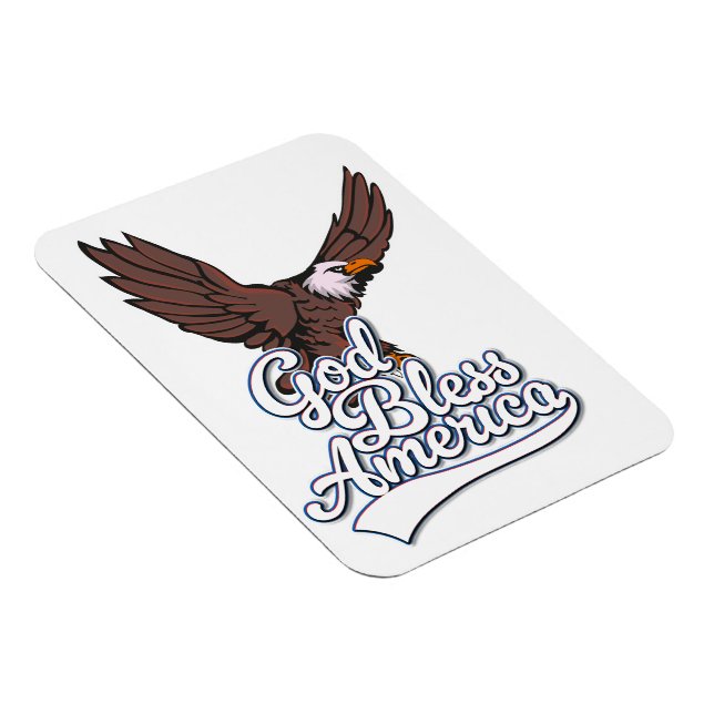 Gott segne Amerika Magnet (Rechte Seite)