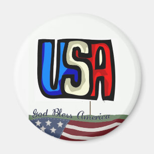 Gott segne Amerika Magnet