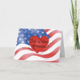 "Gott segne Amerika Note Card Blank Card" Karte