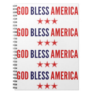 Gott segne Amerika Notizblock